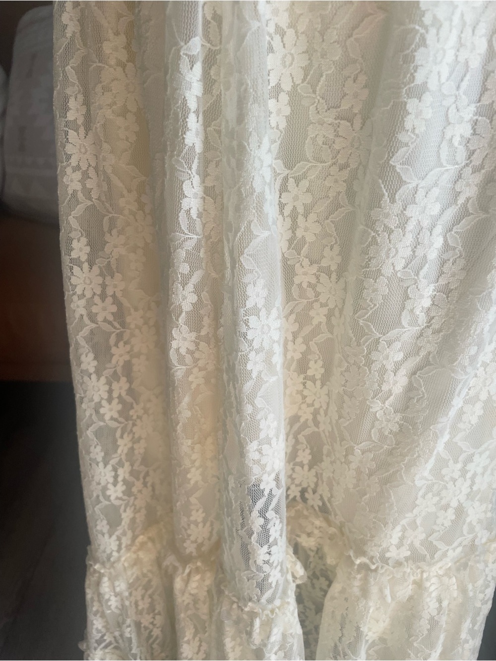 American Eagle Outfitters Cream Lace Skirt - Picture 3 of 5
